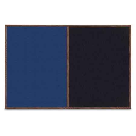 United Visual Products Slim Style Indoor Enclosed Radius Corkbo UVRDS42SB-SATIN-PUMICE